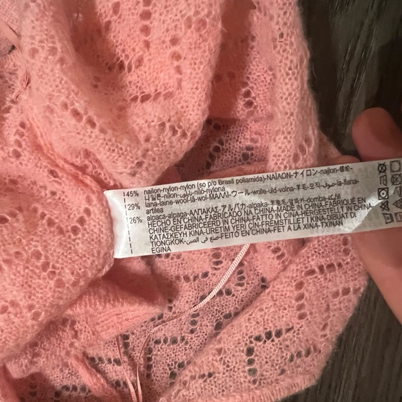 NWT Zara Alpaca-Wool Pointelle Knit Cropped Camisole - Picture 9 of 9